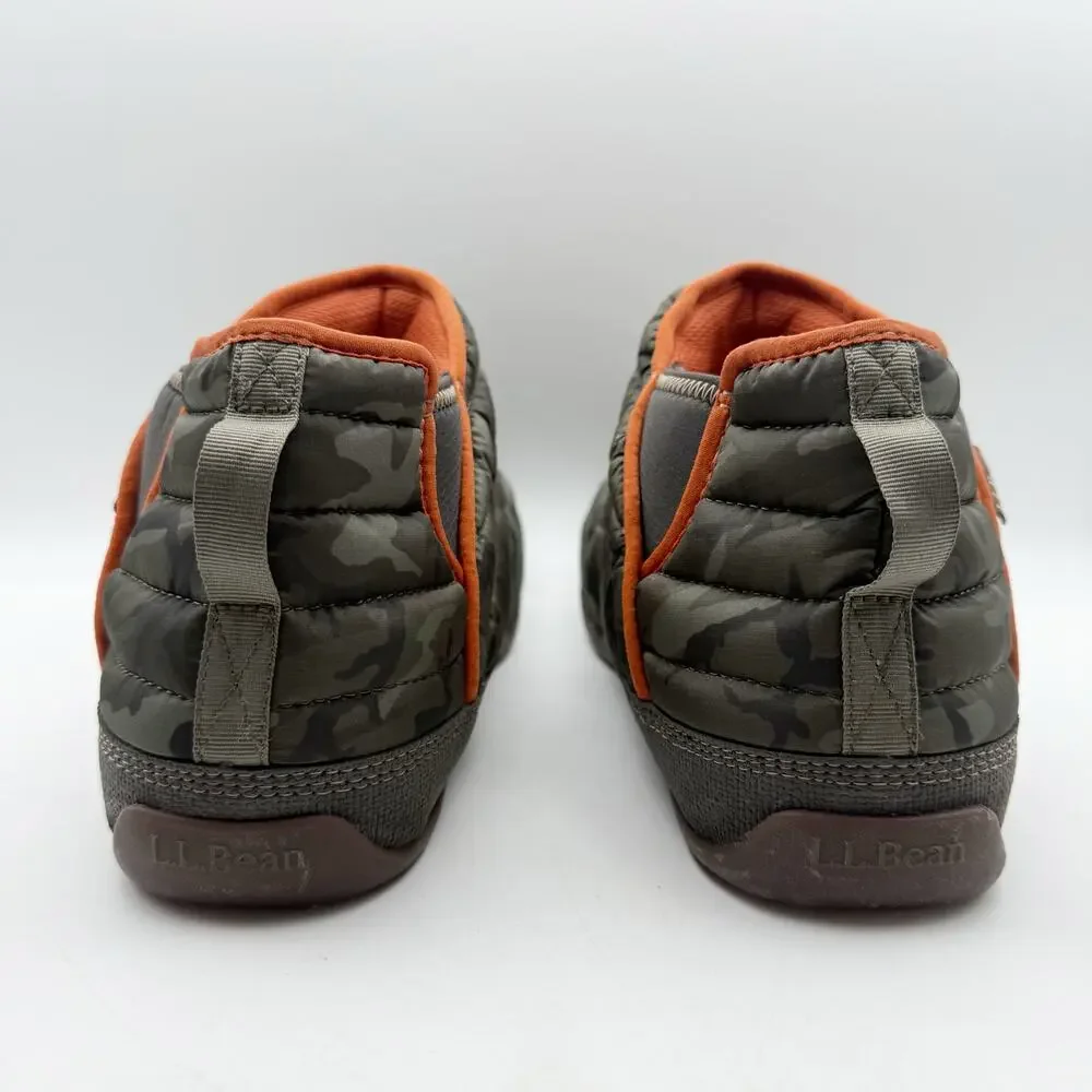 L.L.Bean Mens Mountain Classic Quilted Ankle Boots US 9 M Green Camo NWOB